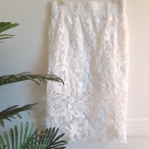 MERAKI Floral Midi Skirt